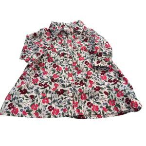 Old Navy 3-6M Baby Girl Floral Button Up Dress